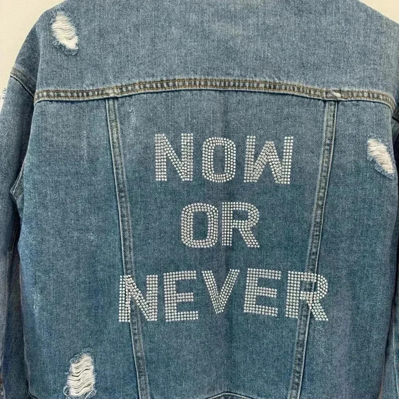 HIPCHIK COUTURE JEAN JACKET size S - Picture 8 of 12